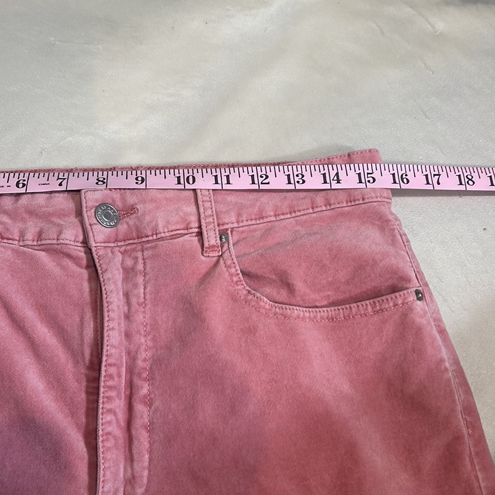 Isabel Marant Etoile High Waisted Anyree Pink Velvet Pants Size 10 (US) - Picture 4 of 8